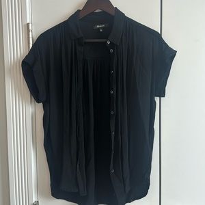 Madewell Central Drapey shirt BLACK size XXS